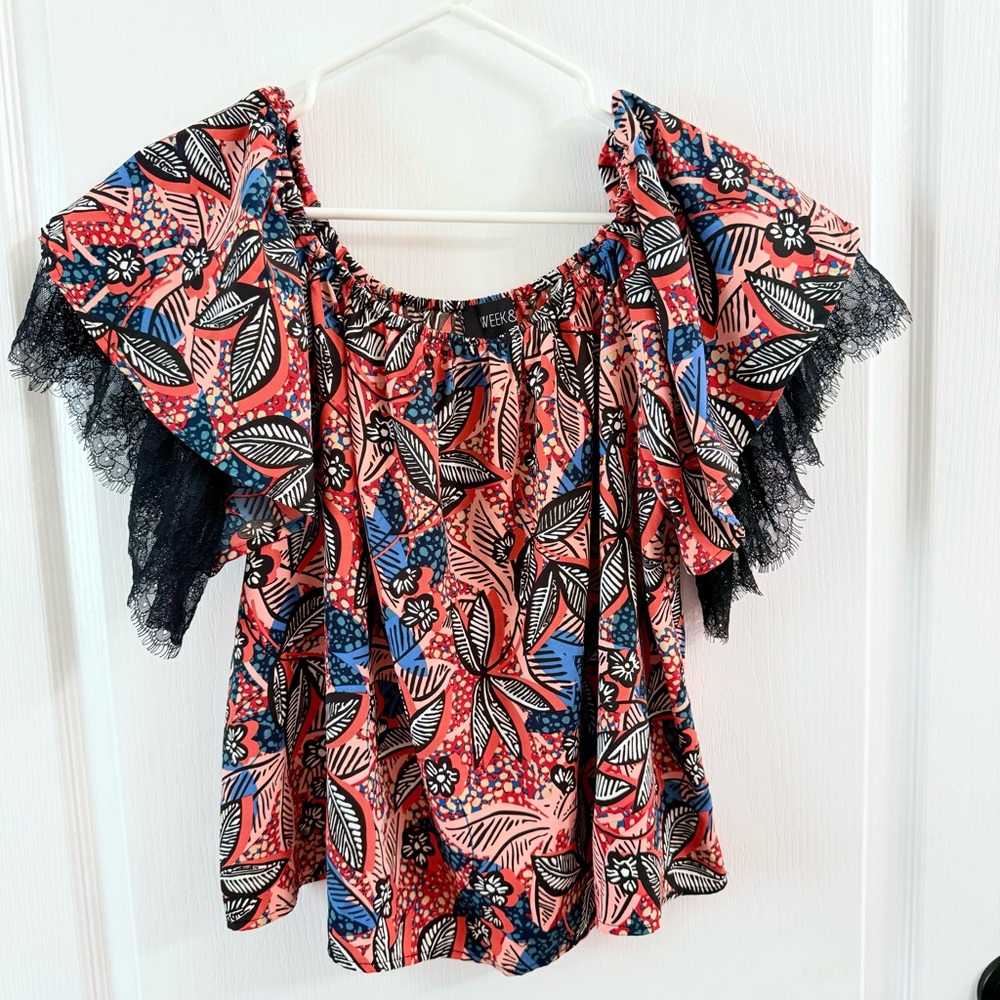 Ruffled Sleeve Blouse